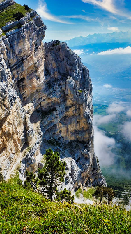 Falaise de la Dent de Crolles paysages et panoramas de Chartreuse par BAW