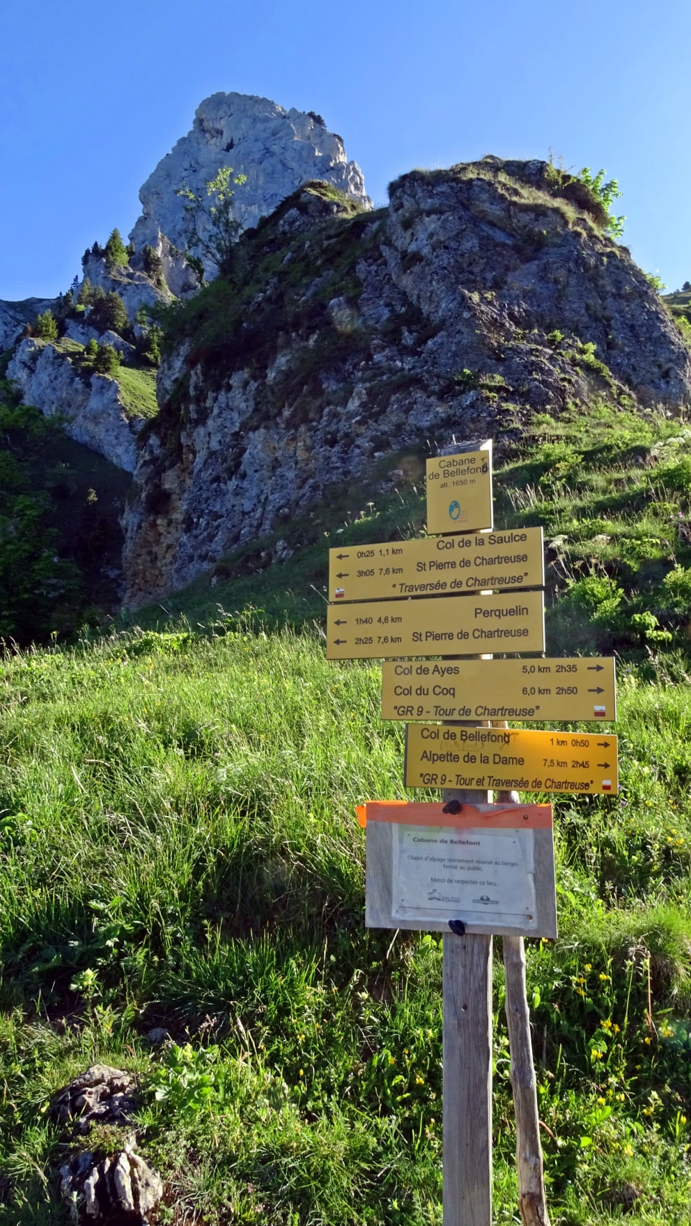 randonnée au roc de Bellefont   massif de la Chartreuse